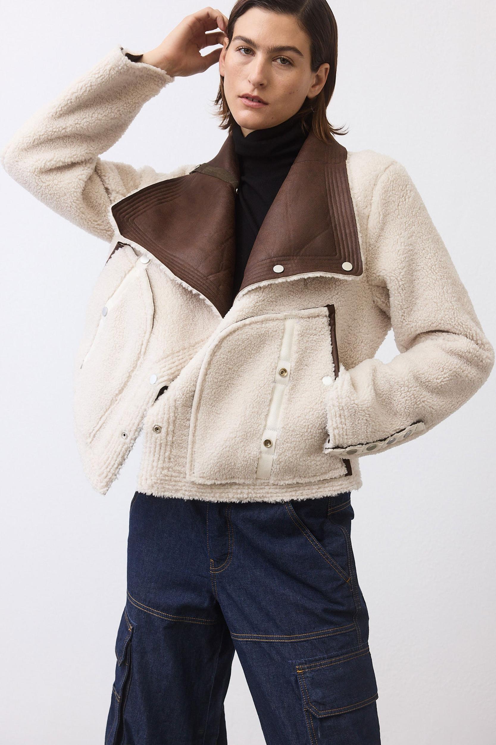 The Cruiser Reversible Shearling Moto Jacket Product Image
