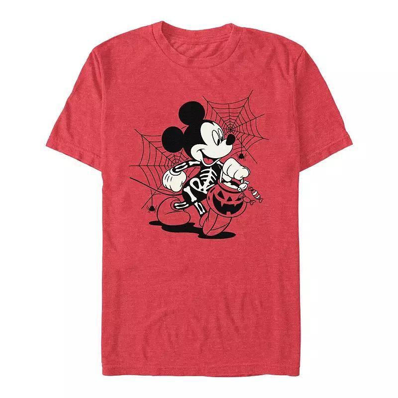 Disney's Mickey Mouse Skeleton Costume Trick Or Treating Men's Graphic Tee,  Product Image