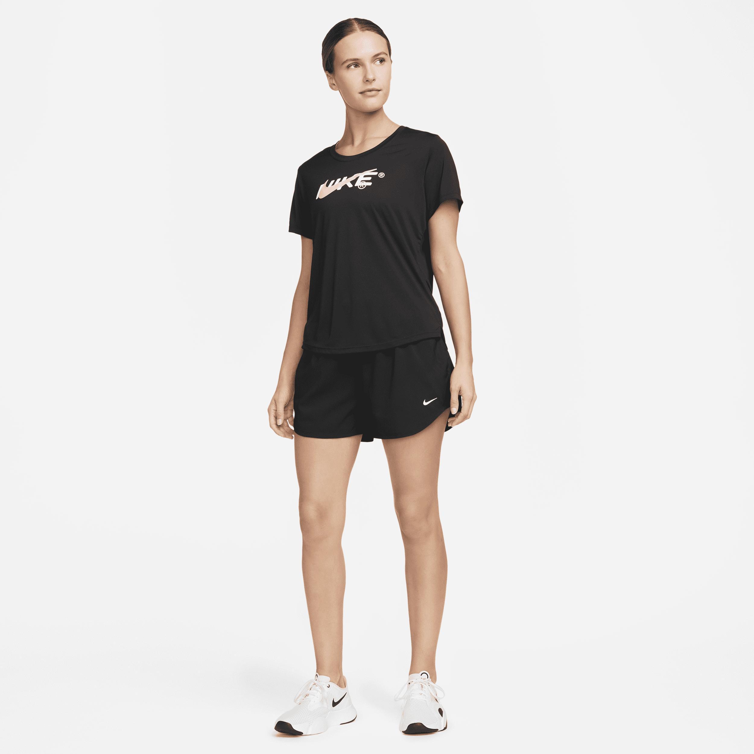 Nike Womens One Dri-FIT Ultra High-Waisted 3 Brief-Lined Shorts | DX6642-010 Product Image