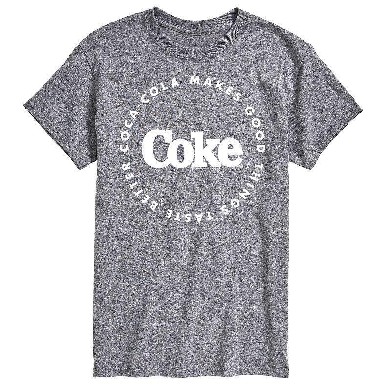 Men's Coca-Cola Things Taste Better Graphic Tee, Size: XXL Tall, Gray Product Image