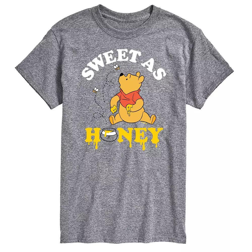 Disney's Winnie the Pooh Big & Tall Sweet As Honey Graphic Tee, Men's, Size: 3XL Tall, Gray Product Image