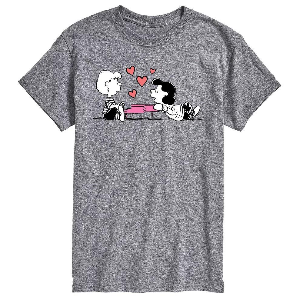 Big & Tall Peanuts Lucy Valentine Tee, Men's, Size: XXL Tall, Gray Product Image