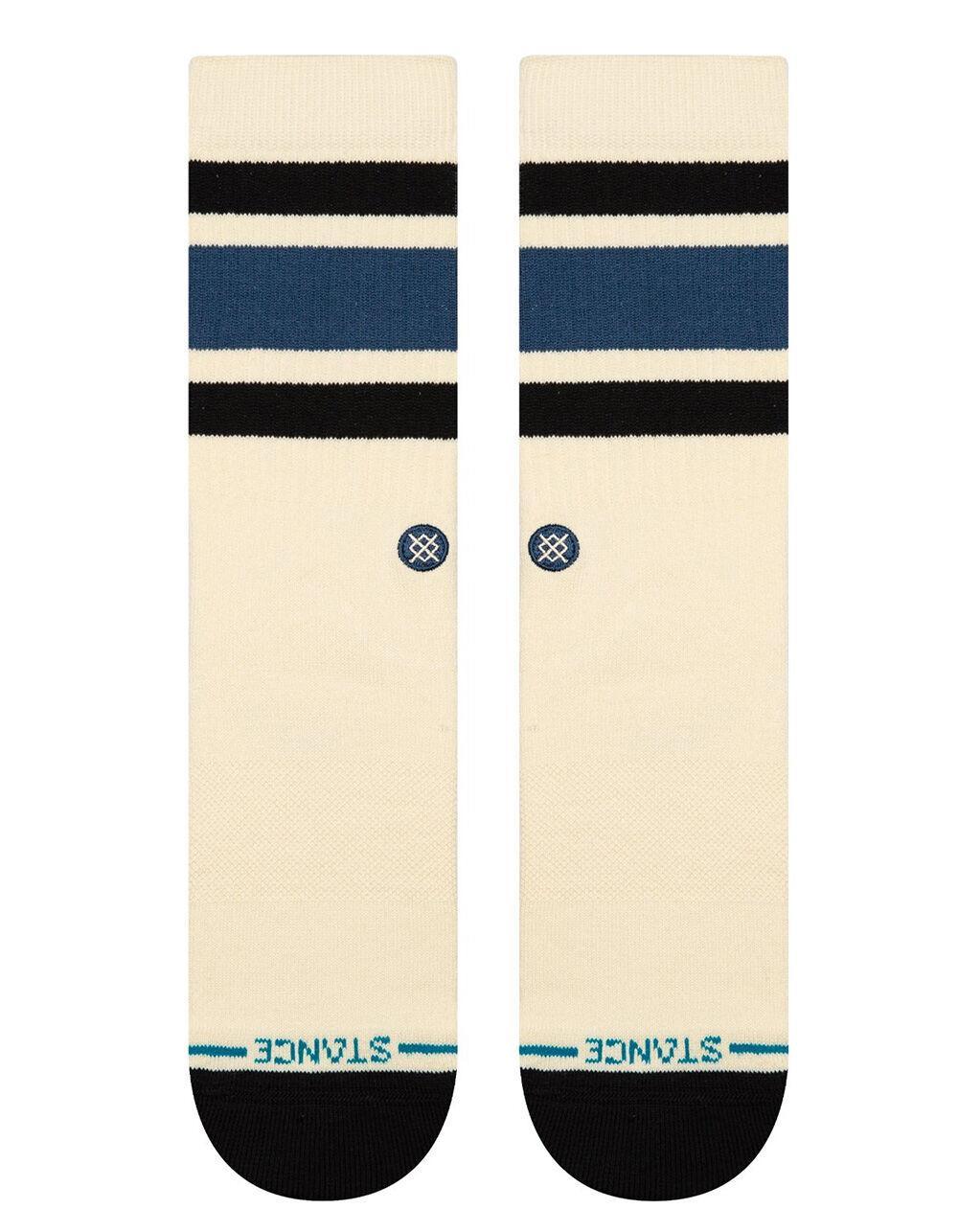STANCE Boyd Mens Crew Socks - WHT/BLUE Product Image