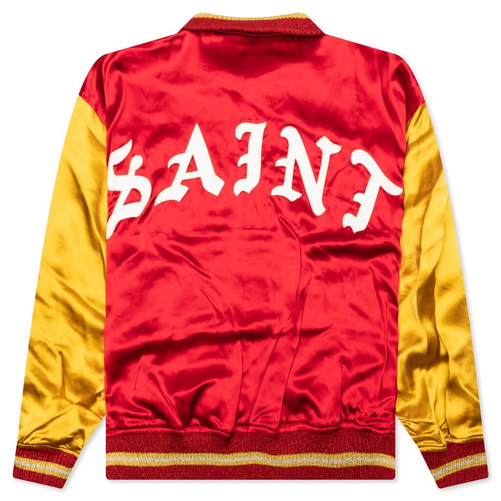 Saint Varsity Jacket - Red Male Product Image