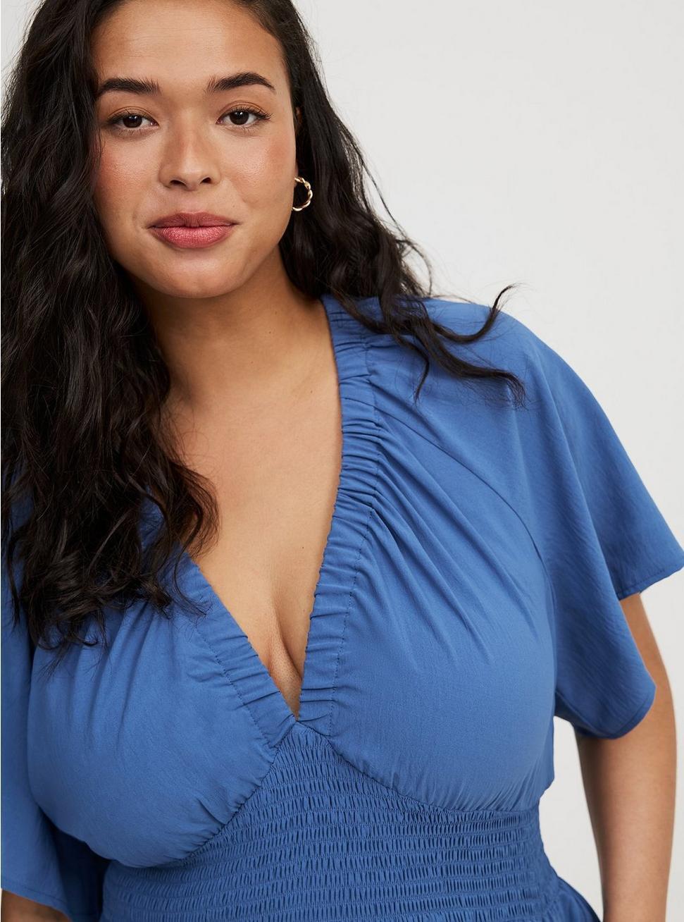 Double V-Neck Romper Product Image