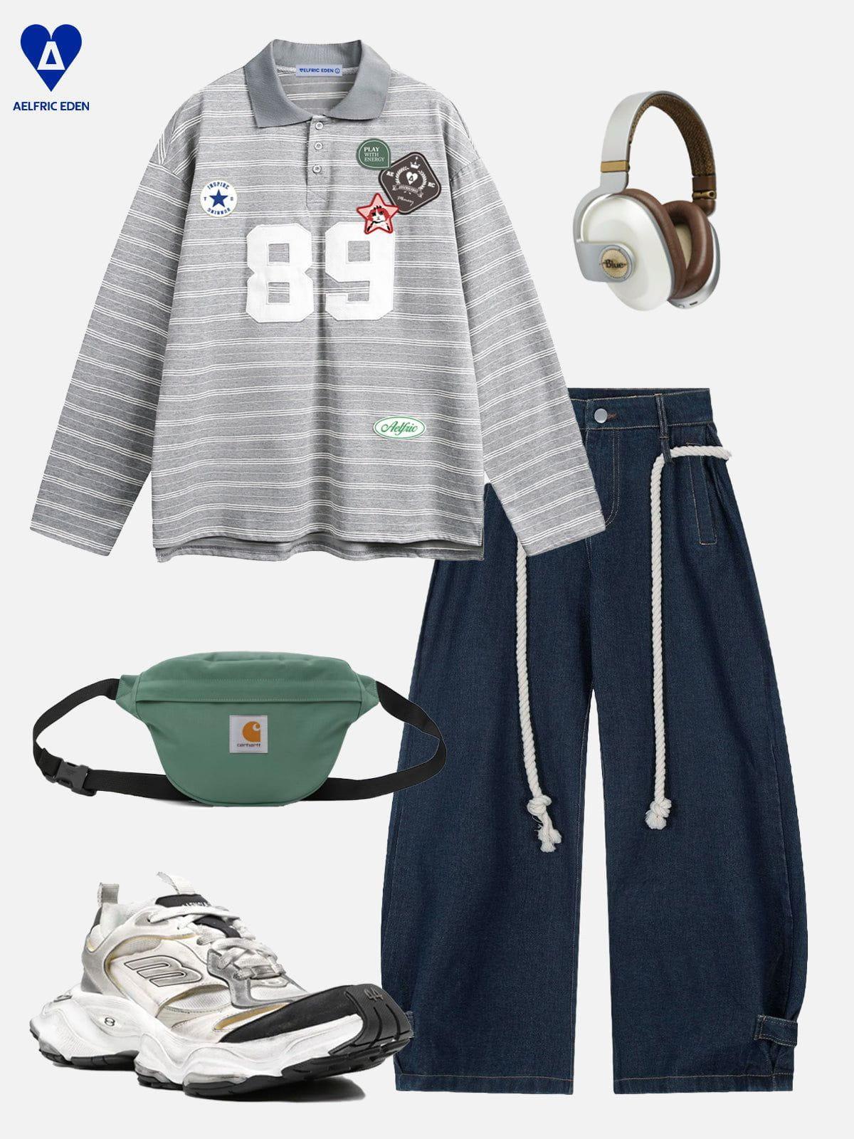 Aelfric Eden 89 Stripe Long Sleeve Tee Product Image