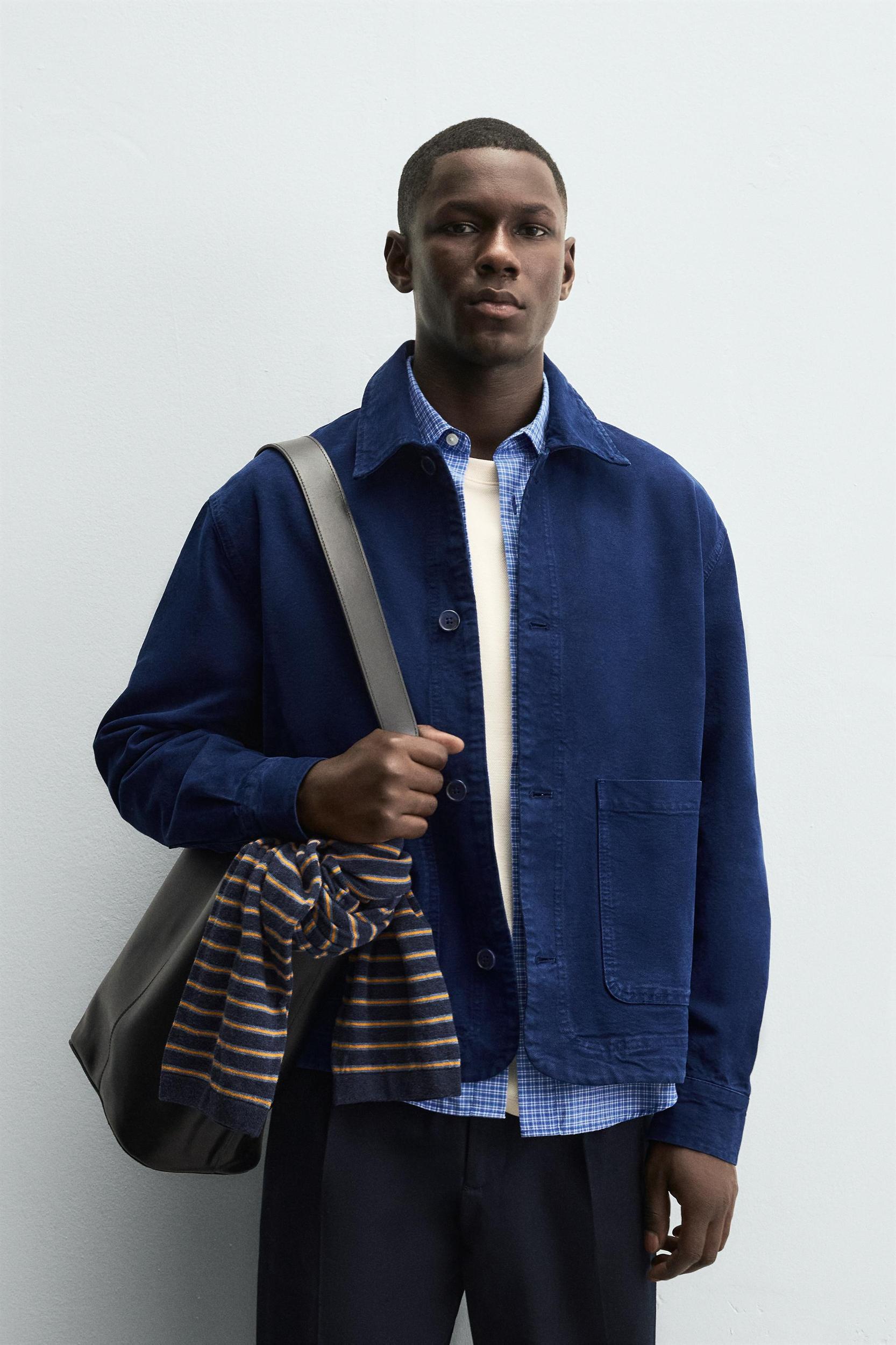 TEXTURED POCKET OVERSHIRT Product Image