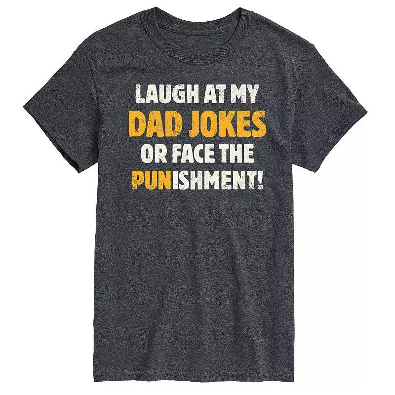 Men's Dad Jokes Punishment Graphic Tee, Size: XXL, Dark Brown Product Image