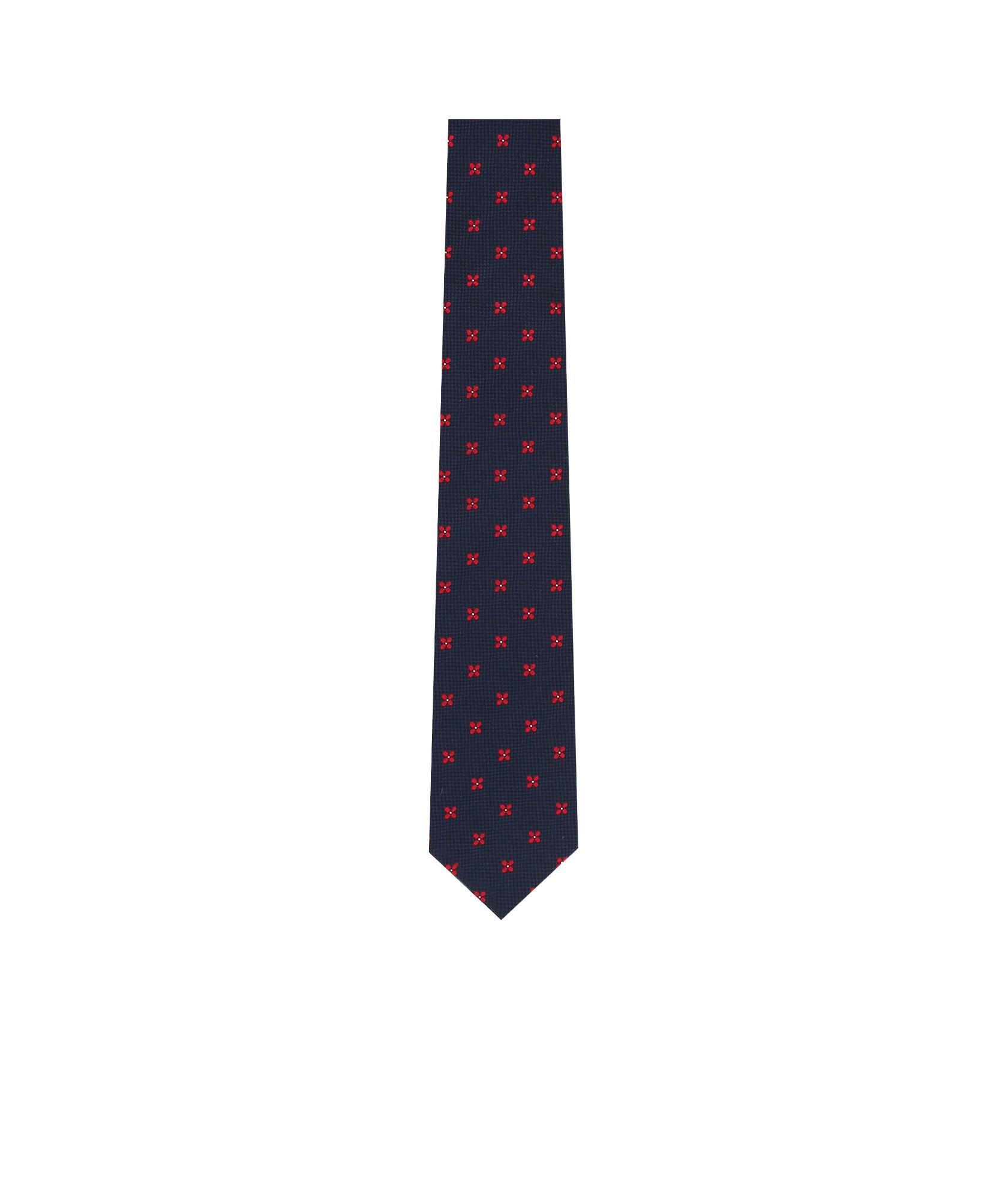 ZEGNA Floral Jacquard Tie In Black Product Image