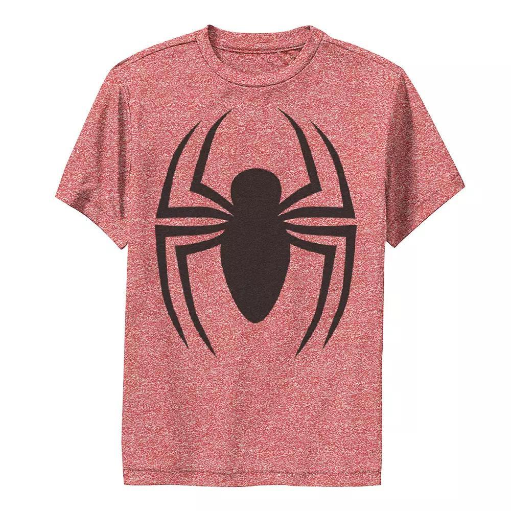 Boys 8-20 Marvel Spider-Man The Ultimate Logo Classic Performance Graphic Tee, Boy's, Size: XL, Red Grey Product Image