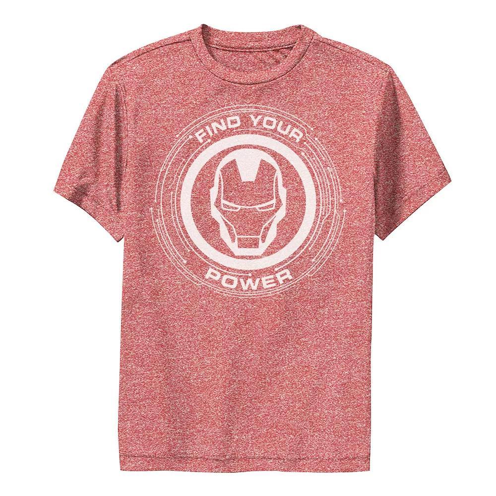 Boys 8-20 Marvel Iron Man Find Your Power Performance Tee, Boy's, Size: Medium, Red Grey Product Image