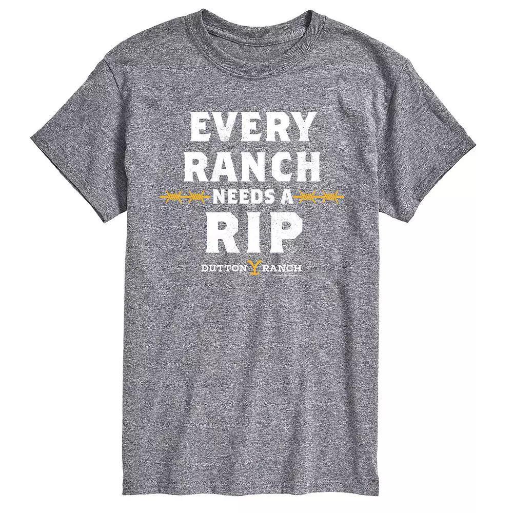 Big & Tall Yellowstone Ranch Needs RIP, Men's, Size: 5XB, Gray Product Image