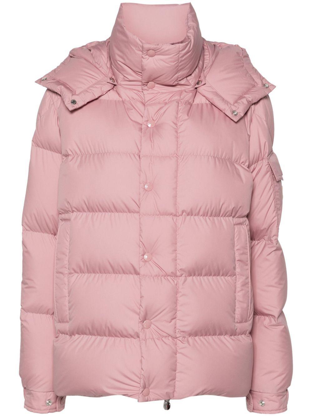 MONCLER Maya 70 Micro Matte Puffer Jacket In Pink Product Image