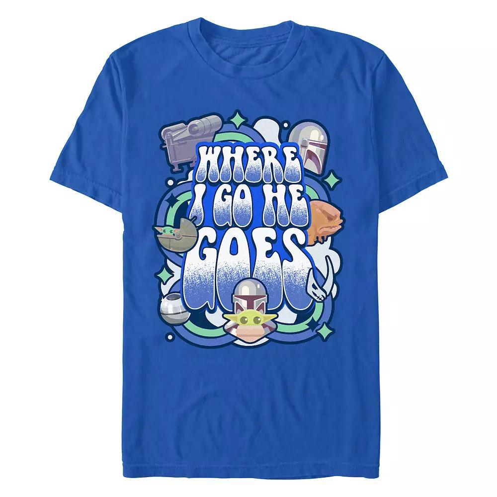 Men's Star Wars The Mandalorian Where I Go He Goes Graphic Tee,  Product Image