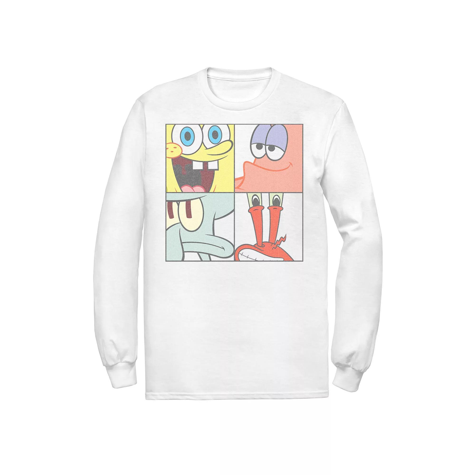 Men's Spongebob 4 Square Close Up Tee,  Product Image