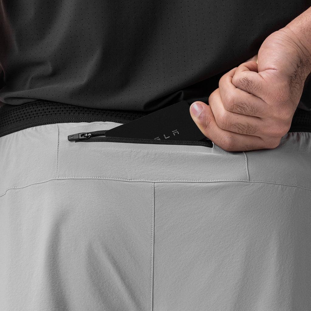 0953. Aerotex™ Hybrid Liner Short - Slate Grey/Black Male Product Image