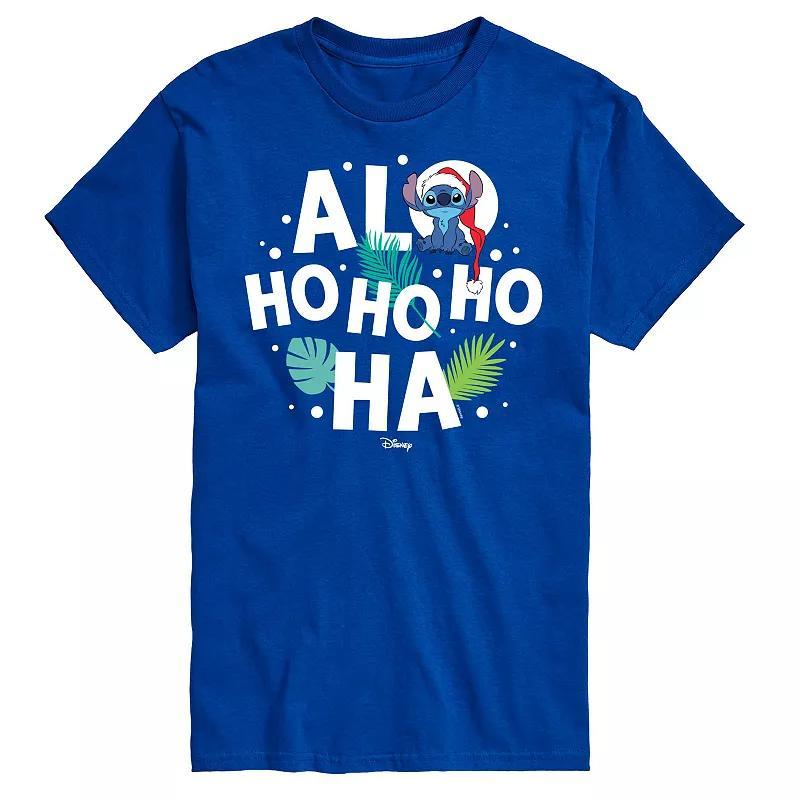 Disney's Lilo & Stitch Men's Alo Ho Ho Ha Graphic Tee, Size: XXL, Blue Product Image