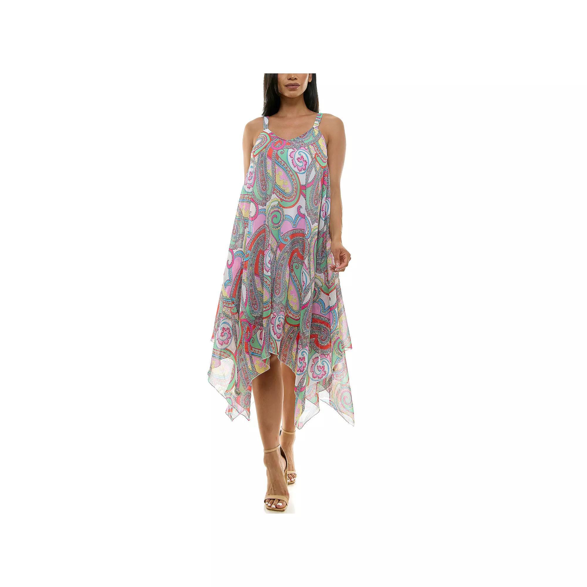 Women's Nina Leonard Uneven Hem Dress,  Product Image