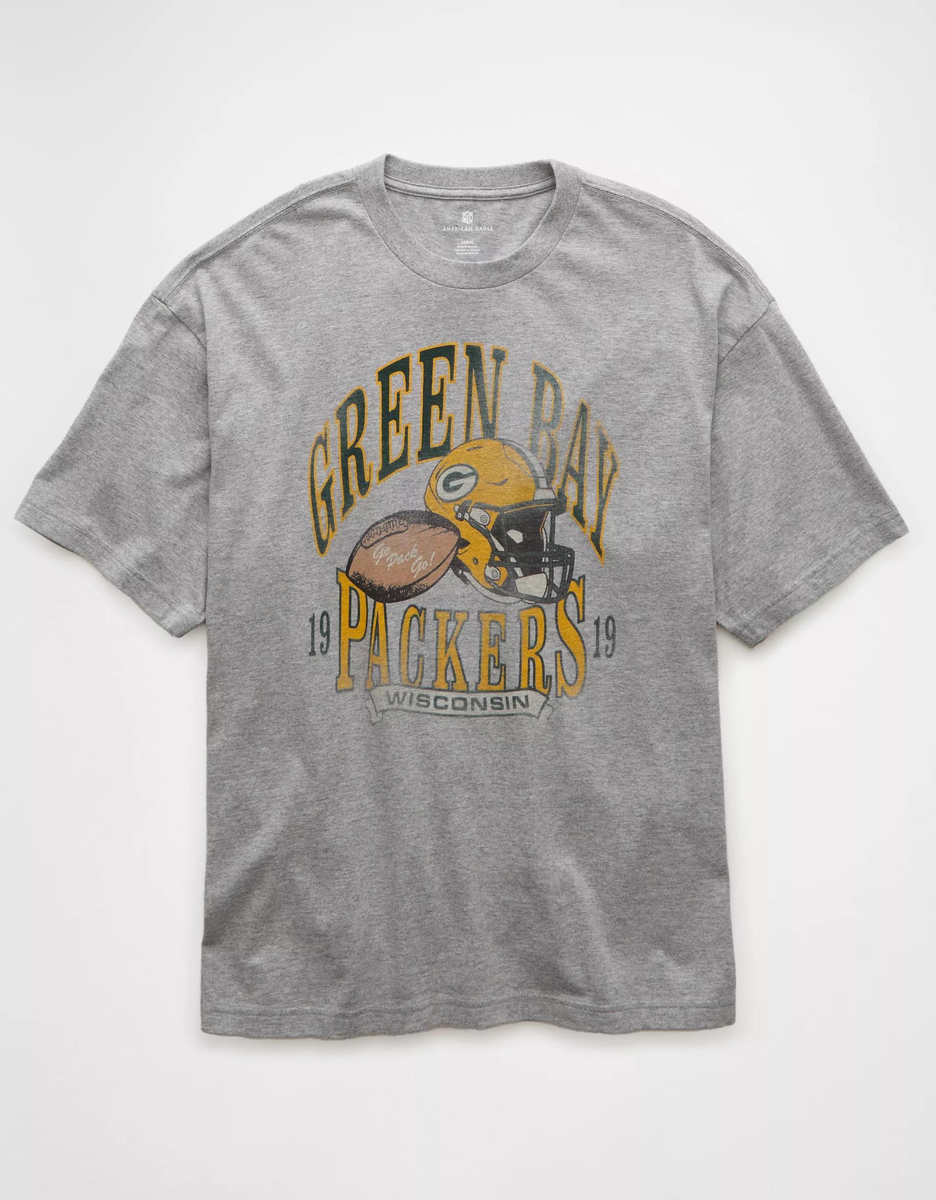 AE Boxy NFL Green Bay Packers Graphic T-Shirt Product Image