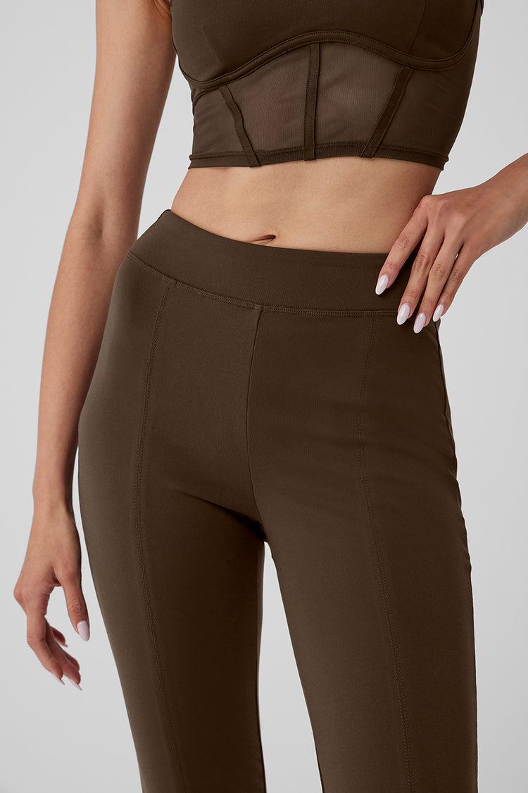 ALO | Airbrush High-Waist 7/8 Flutter Legging Brown Product Image