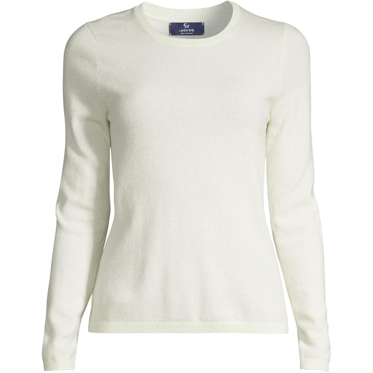 Plus Size Lands End Crewneck Cashmere Sweater, Womens Product Image