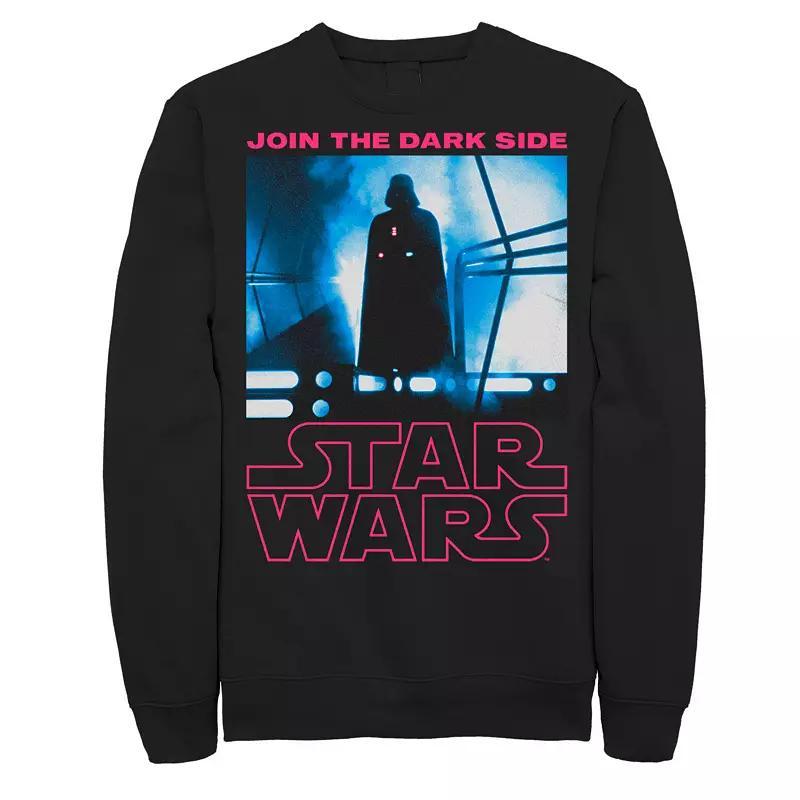 Men's Star Wars Logo Return of the Jedi Darth Vader Join Dark Side Scene Fleece Graphic Sweatshirt, Size: Small, Black Product Image