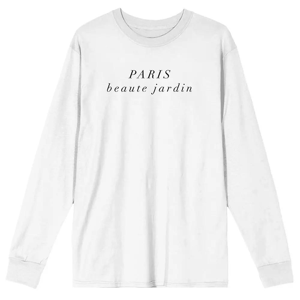 Men's Paris Beaute Jardin Long Sleeve Graphic Tee,  Product Image