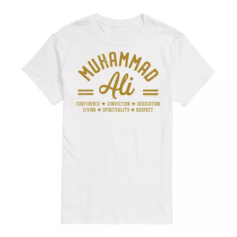 Big & Tall Muhammad Ali Principles Tee, Men's, Size: 4XB, White Product Image