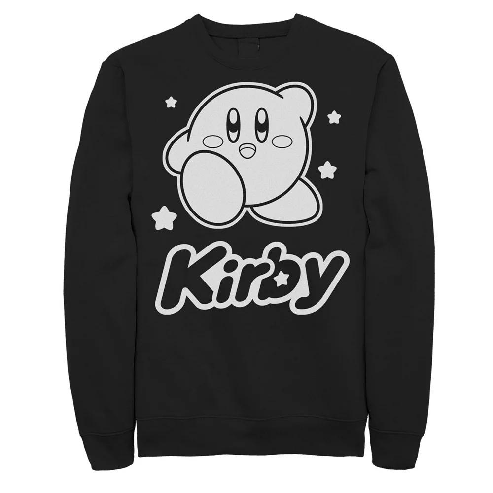 Men's Nintendo Kirby Monochrome Style Fleece,  Product Image