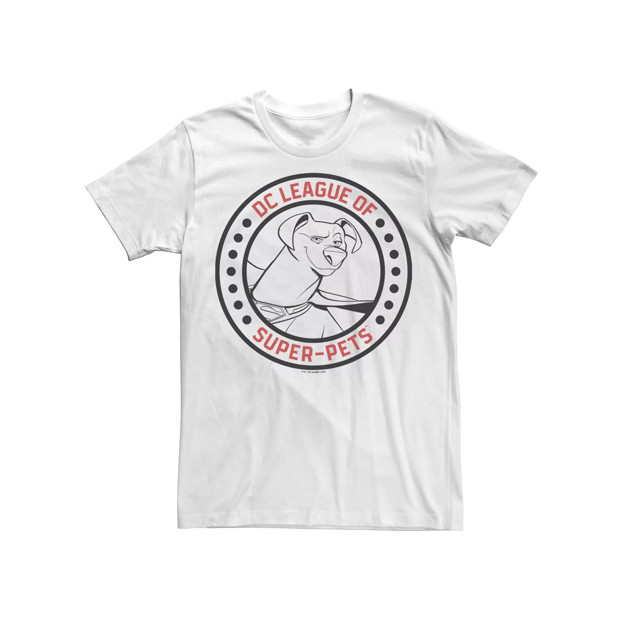 Men's DC Super Pets DC League Of Super Pets Krypto Badge Tee,  Product Image