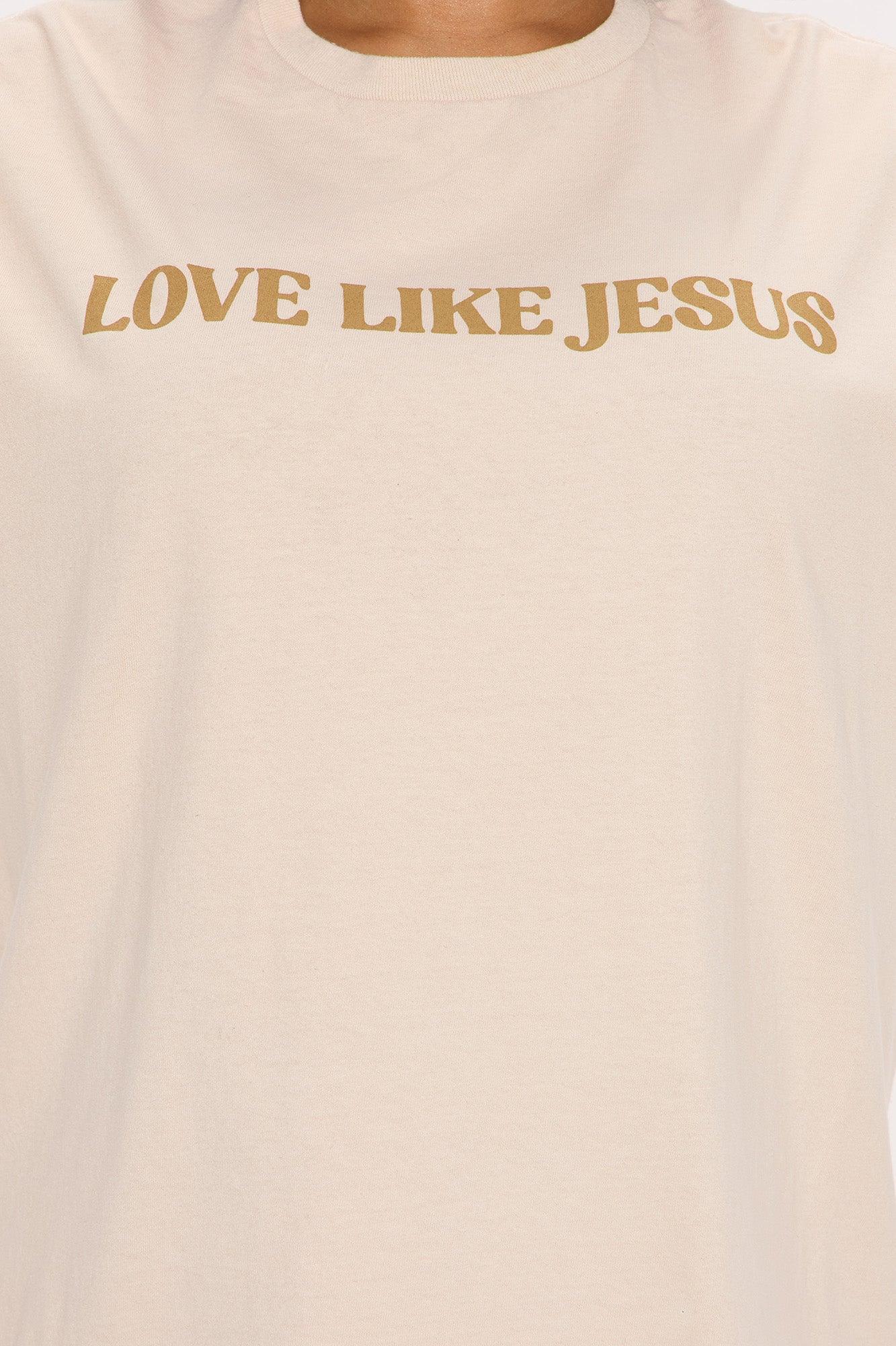 Trust In The Lord Oversized Tee - Sand Product Image