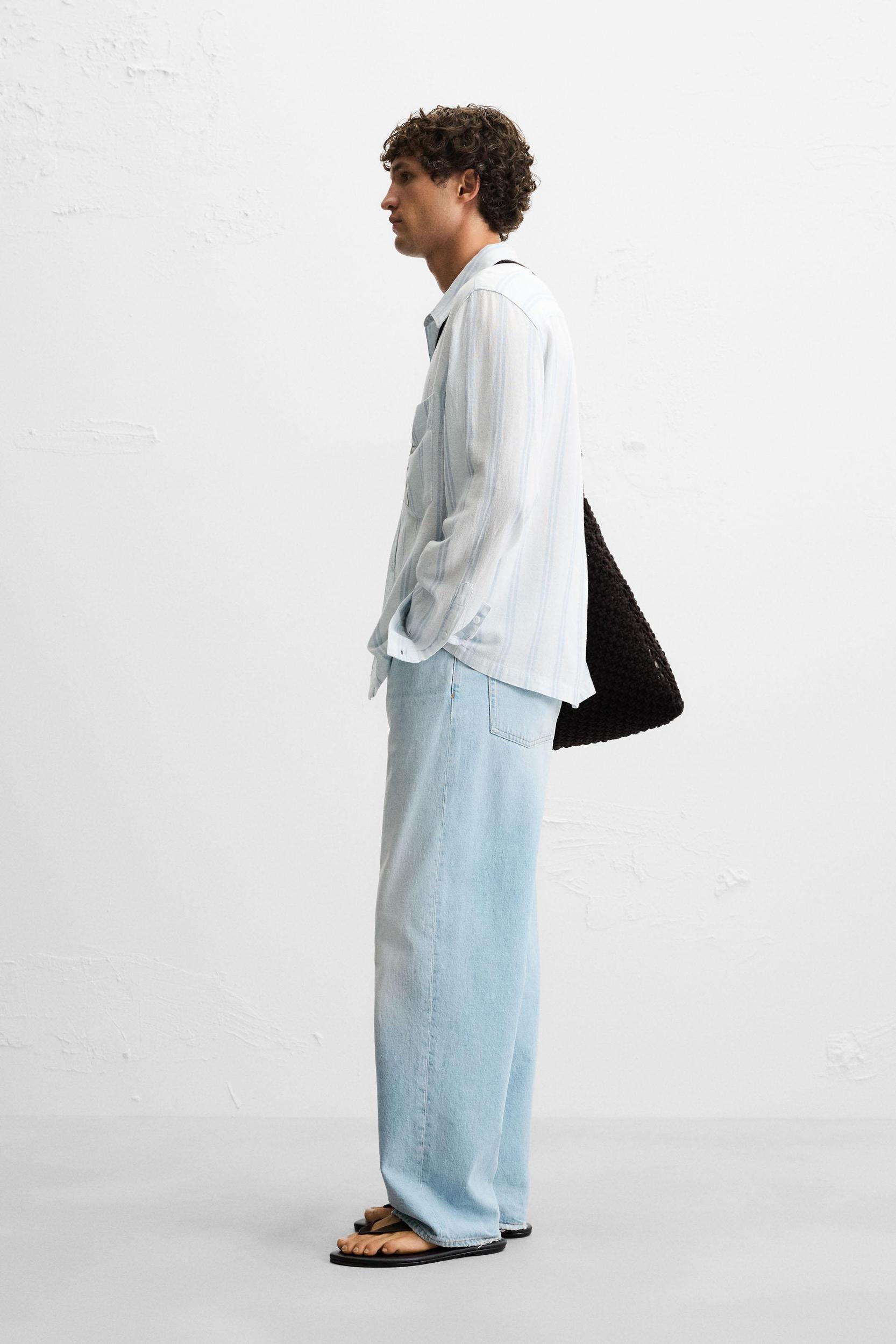 TEXTURED STRIPED SHIRT Product Image