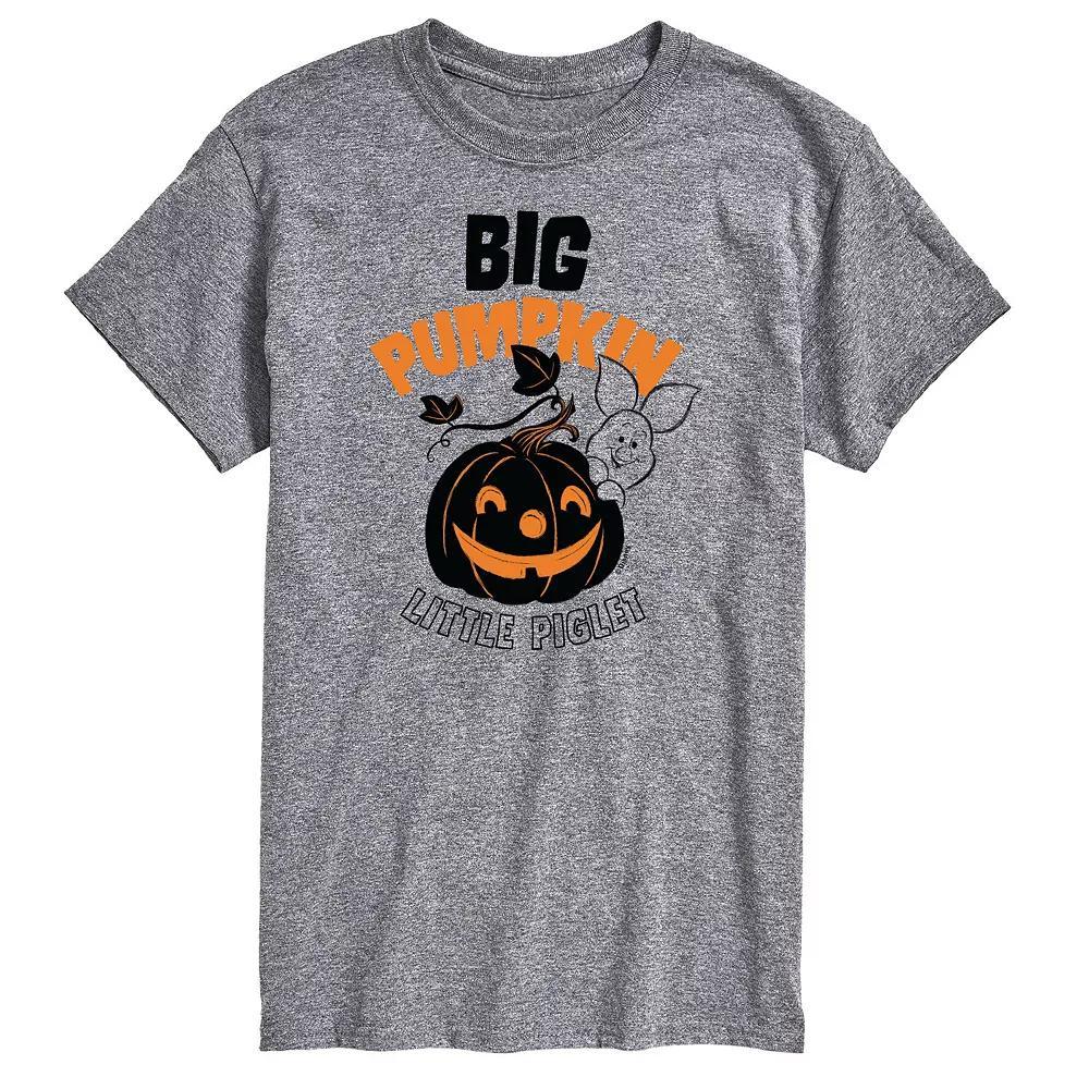 Disney's Winnie the Pooh Men's Big Pumpkin, Little Piglet Graphic Tee,  Product Image
