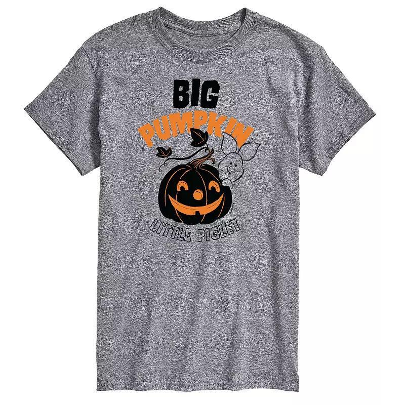 Disneys Winnie The Pooh Big & Tall Piglet Big Pumpkin Graphic Tee, Mens Product Image