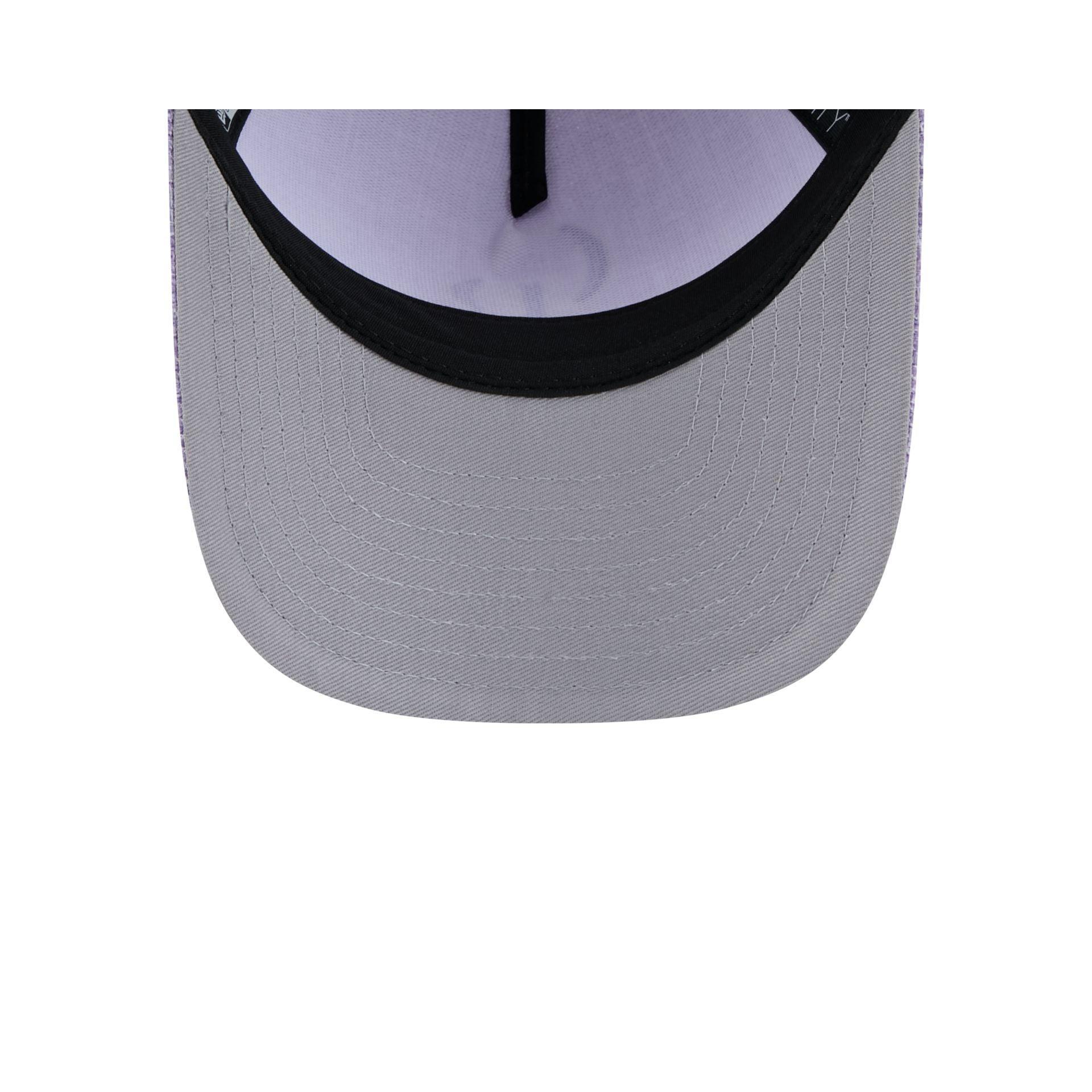 Colorado Rockies Cotton Weave Purple 9FORTY M-Crown A-Frame Snapback Hat Male Product Image