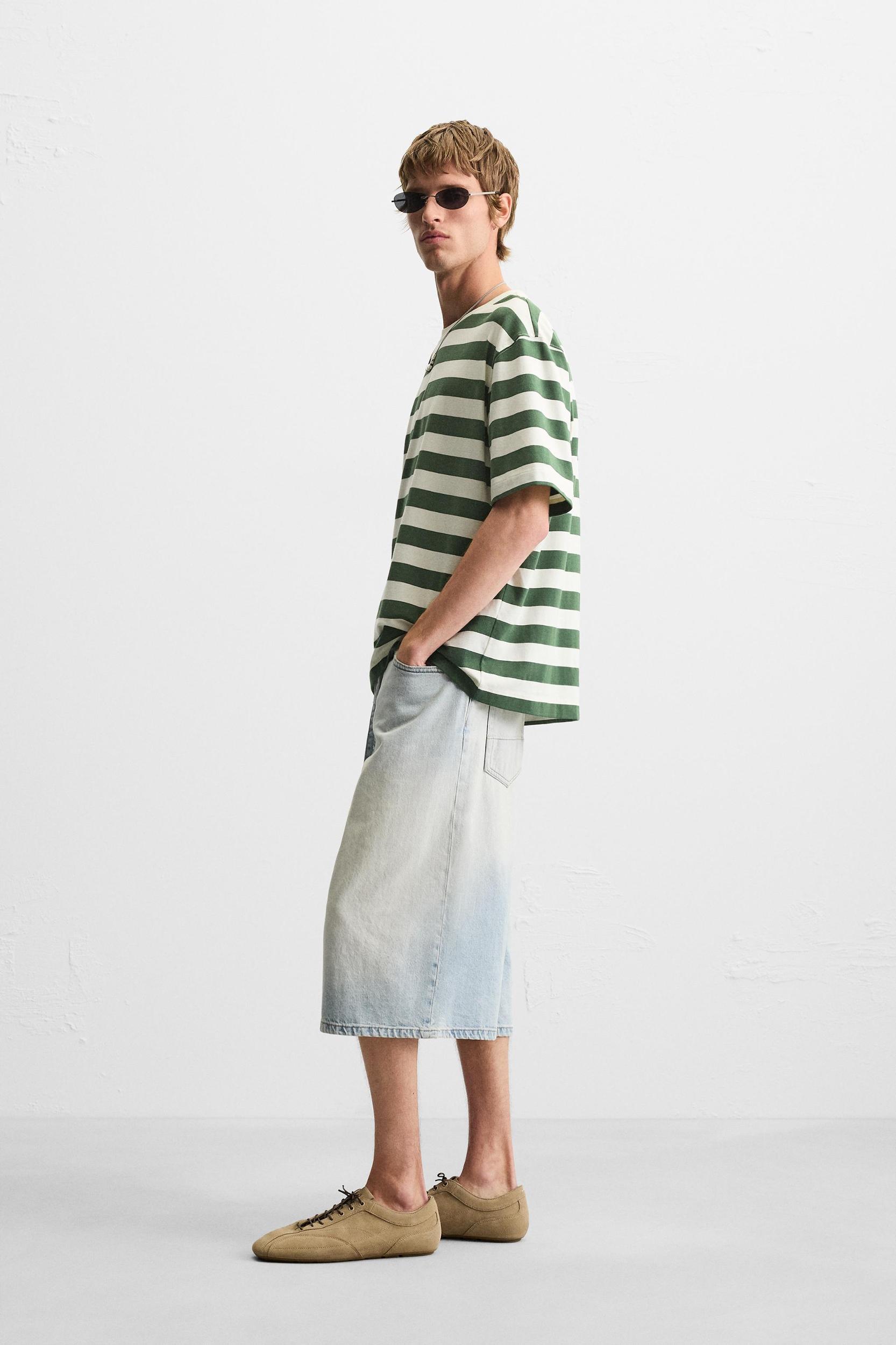 STRIPED JACQUARD T-SHIRT Product Image