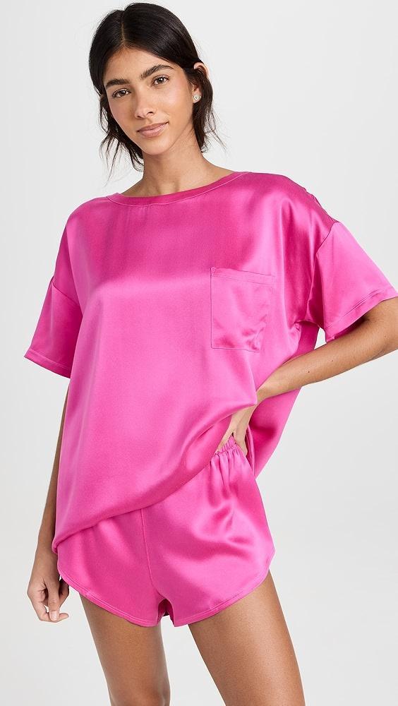 Lunya Washable Silk Tee Set | Shopbop Product Image