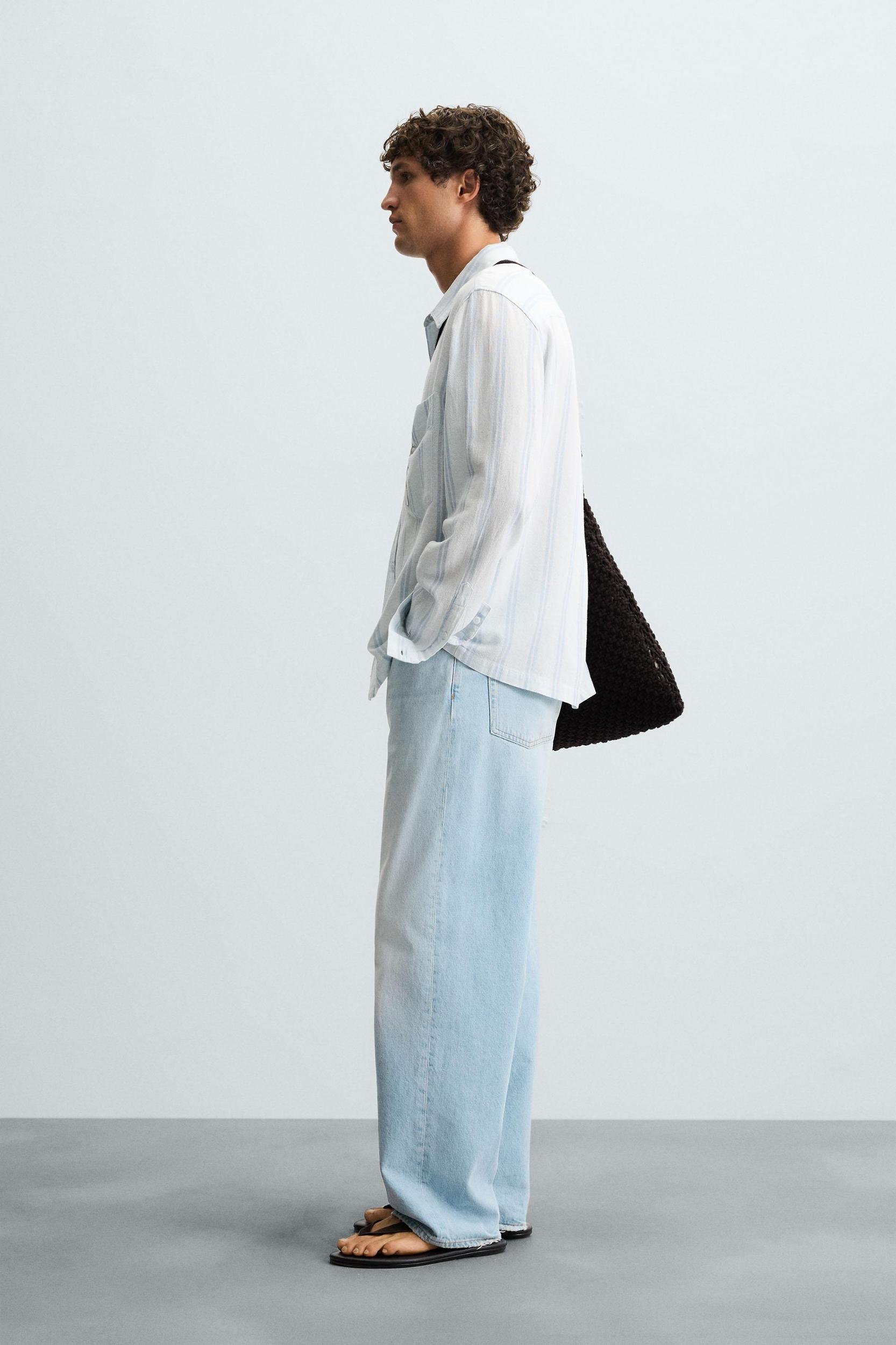 TEXTURED STRIPED SHIRT Product Image