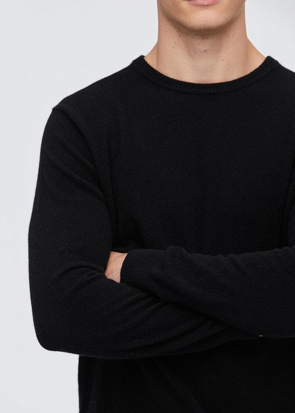 Crew Neck  Classic  Soft Cashmere Sweater For Men Product Image