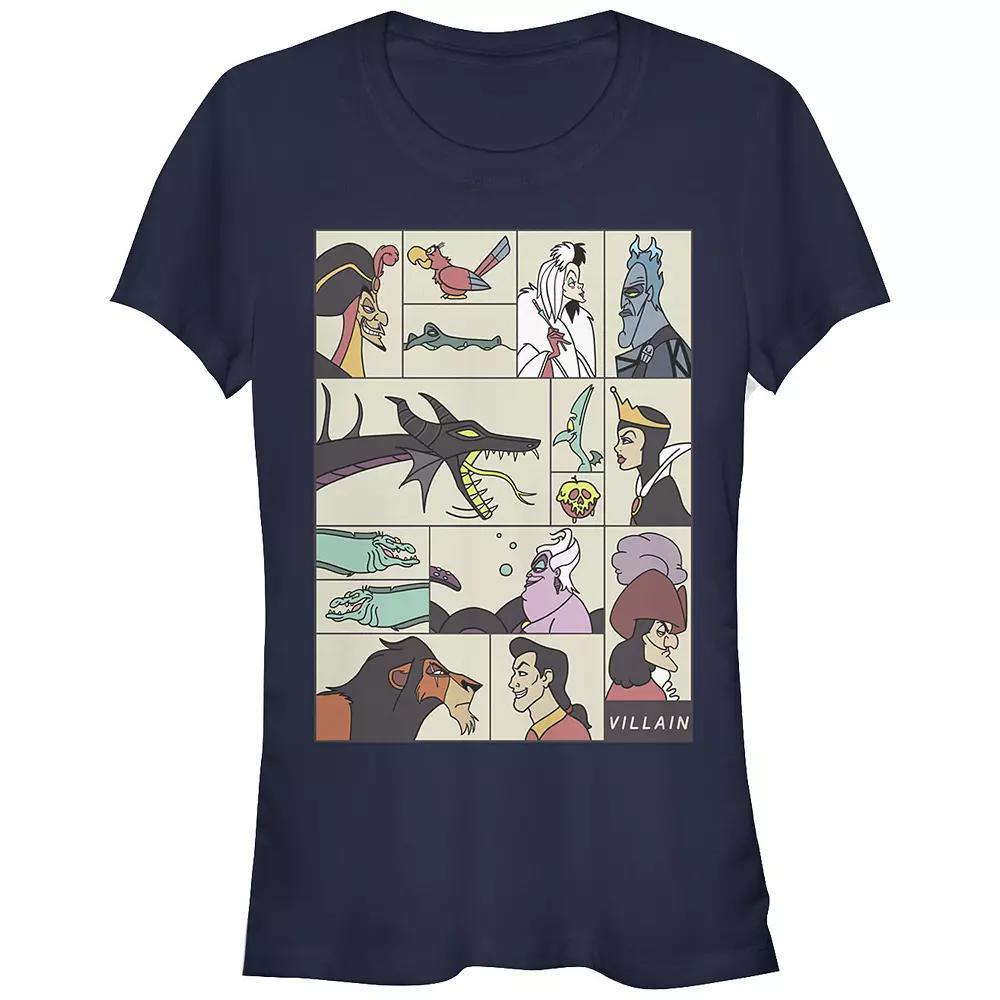 Disney Villains Square Portrait Profiles Juniors' Fitted Graphic Tee, Girl's,  Product Image