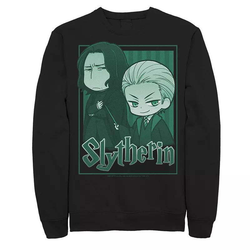 Men's Harry Potter Slytherin Snape & Draco Anime Sweatshirt, Size: Small, Black Product Image