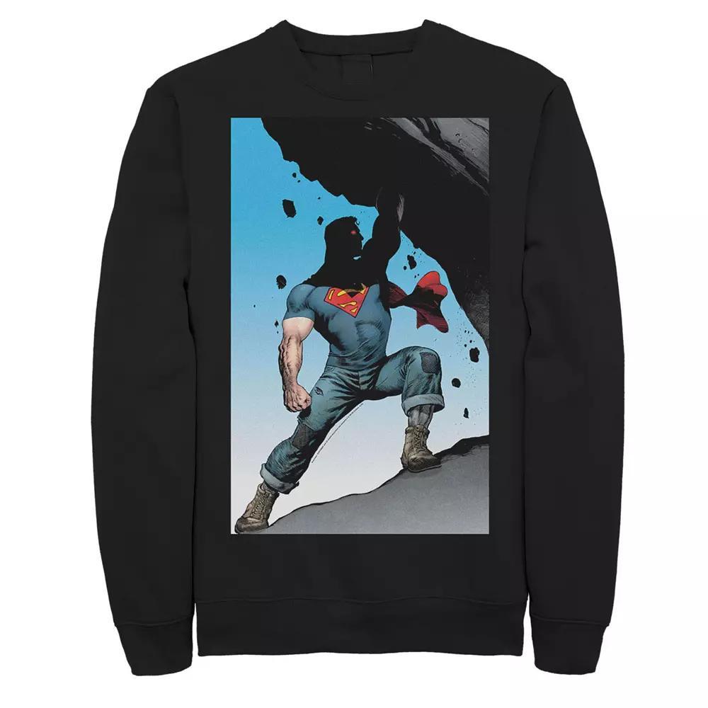 Men's DC Comics Superman Power Lift Comic Poster Sweatshirt,  Product Image