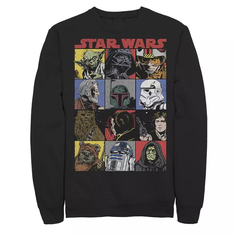 Men's Star Wars Comic Strip Cartoon Group Sweatshirt,  Product Image