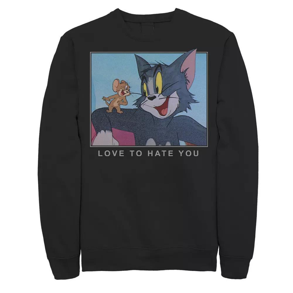 Mens Tom And Jerry Love To Hate You Portrait Sweatshirt, Men's,  Product Image