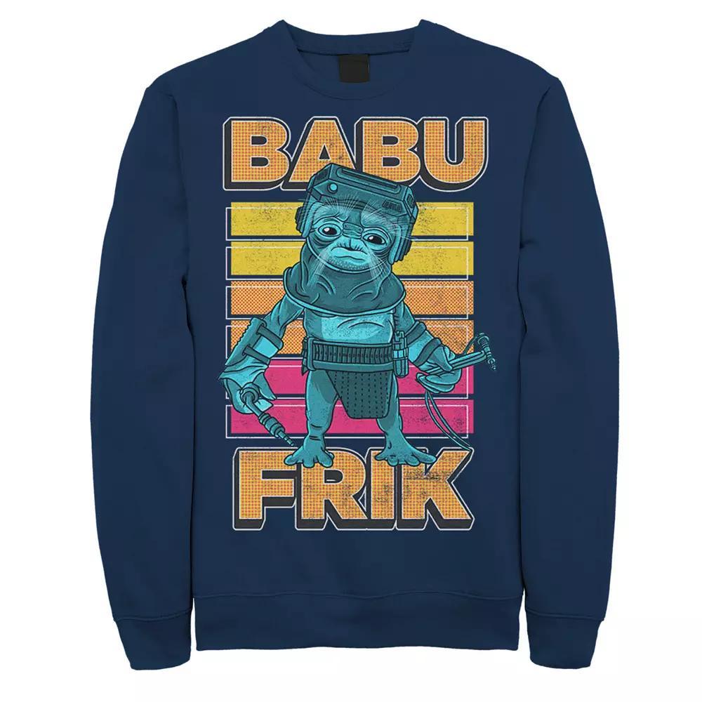 Men's Star Wars The Rise Of Skywalker Babu Frik Pop Art Portrait Sweatshirt,  Product Image