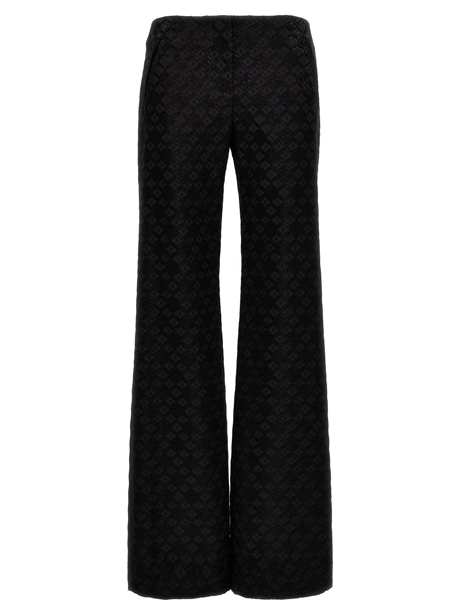 ALBERTA FERRETTI Damask Fabric Pants In Black Product Image