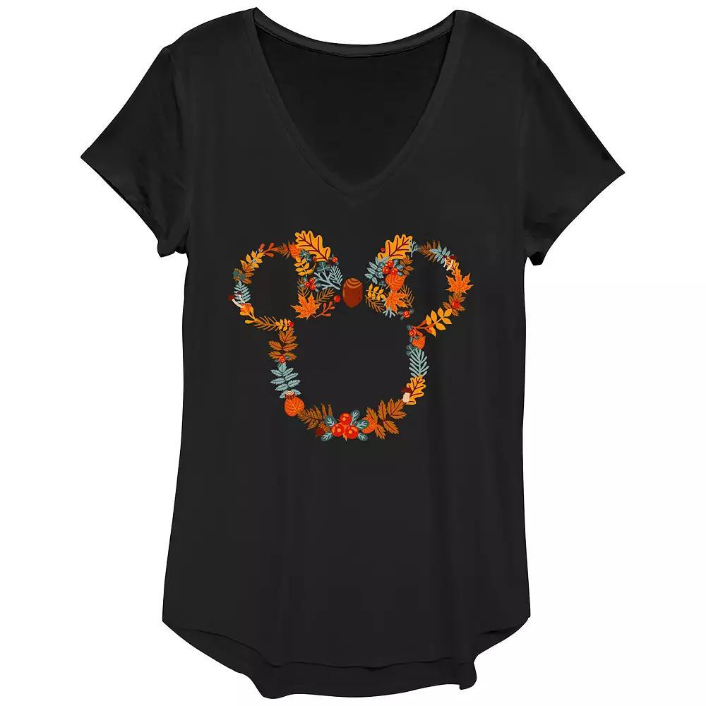 Women's Coffee & Wine V-Neck Graphic Tee, Size: XXL, Black Product Image