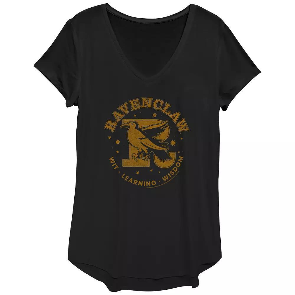 Women's Coffee & Wine V-Neck Graphic Tee, Size: XXL, Black Product Image