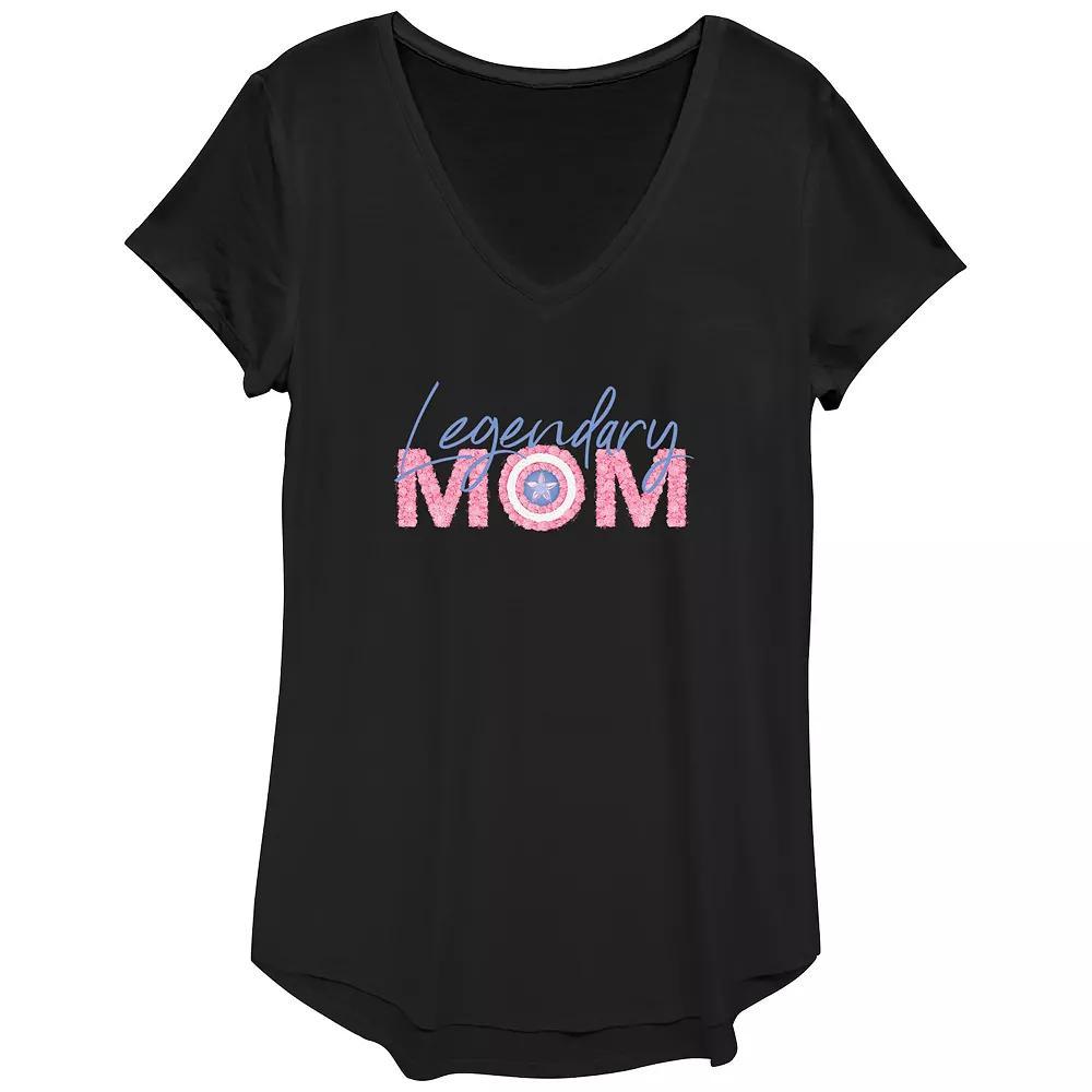 Women's Captain America Legendary Mom Graphic Tee,  Product Image