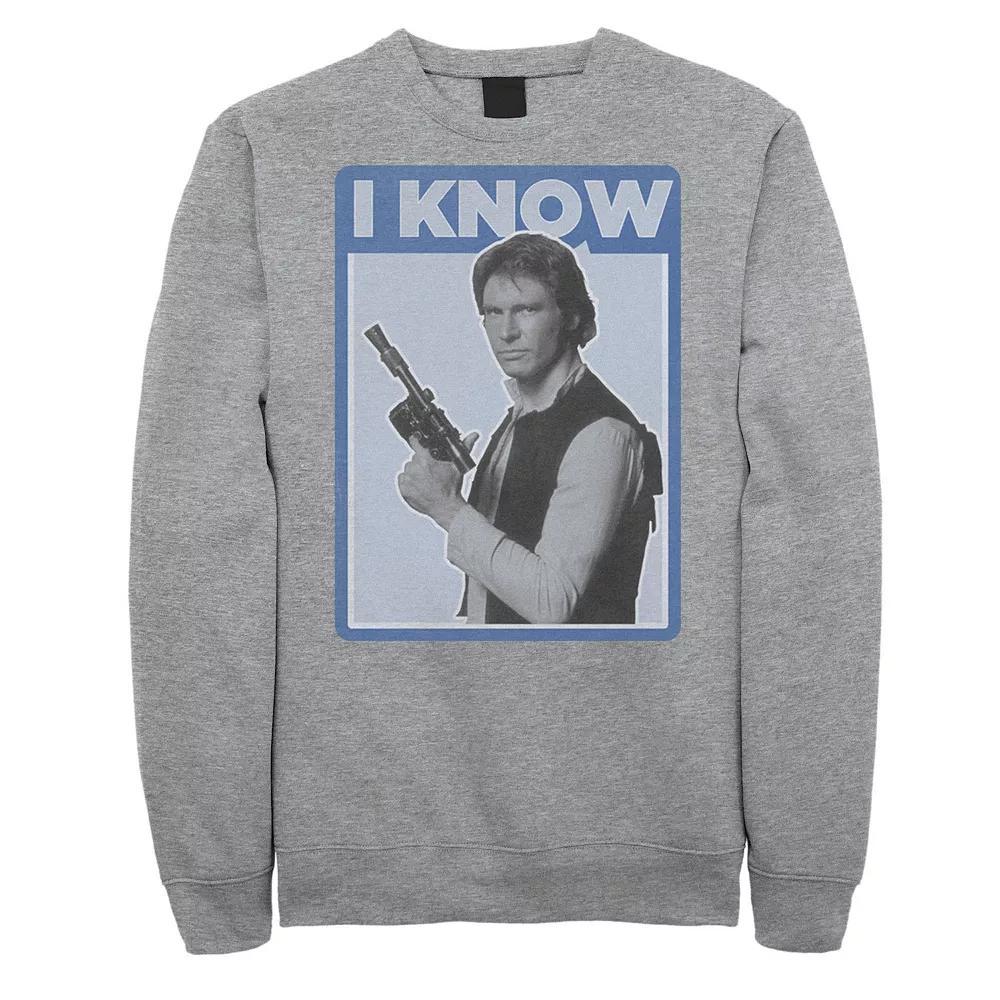 Men's Star Wars Han Solo Iconic Unscripted I KNOW Sweatshirt,  Product Image